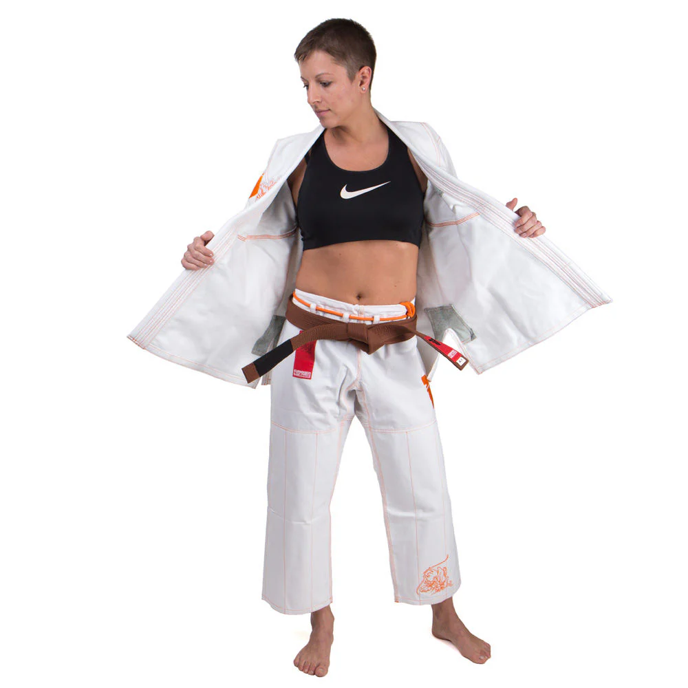 Fighter BJJ Gi Koi Uniform - white, BJJW-02 - Image 4