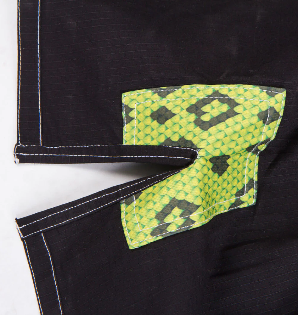 Fighter BJJ Gi Pearl Weave Uniform - black, BJJBL-09 - Image 4