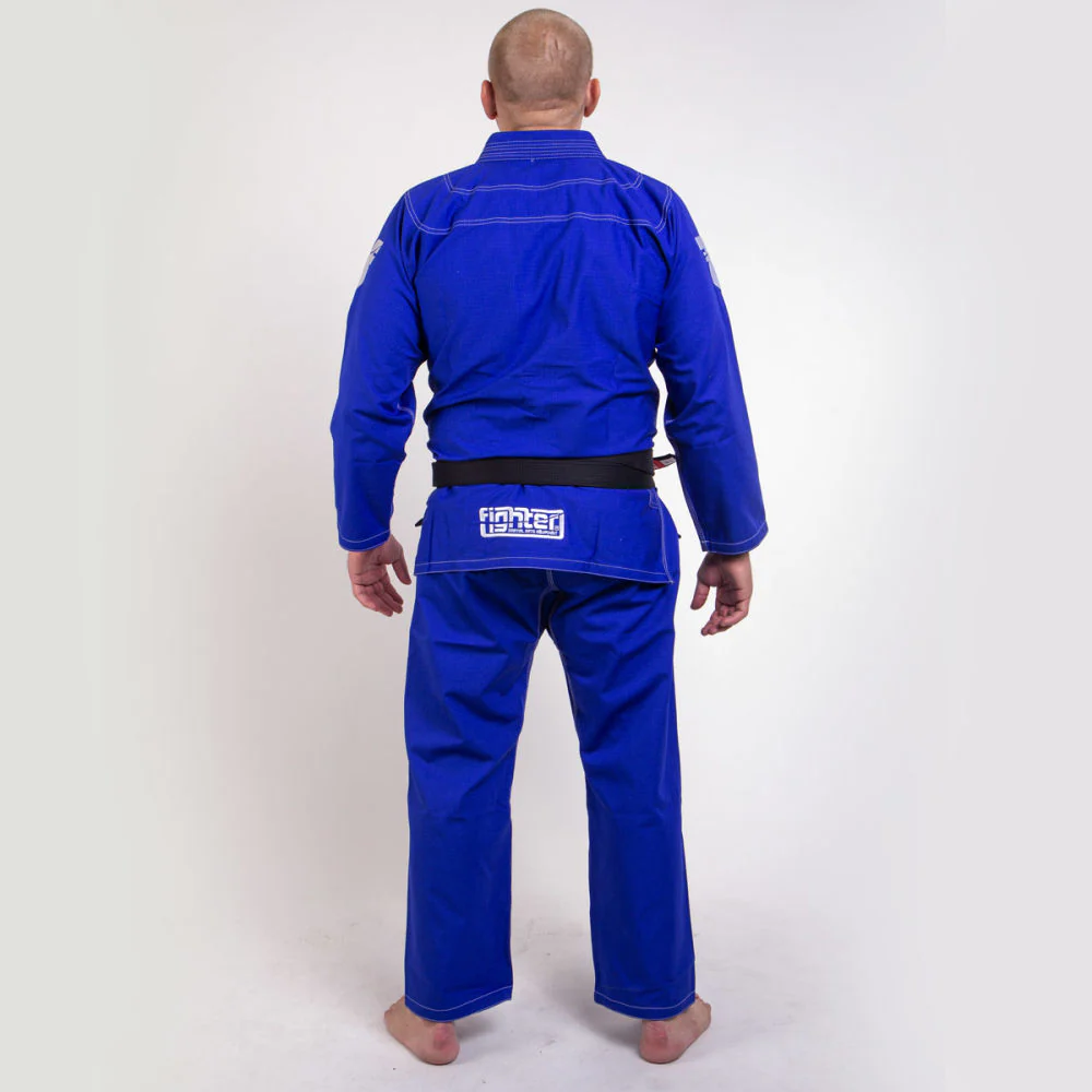 Fighter BJJ Gi Ripstop Uniform - blue, BJJBLU-04 - Image 4