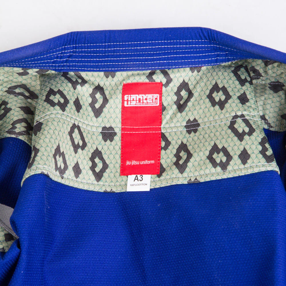 Fighter BJJ Gi Ripstop Uniform - blue, BJJBLU-04 - Image 6