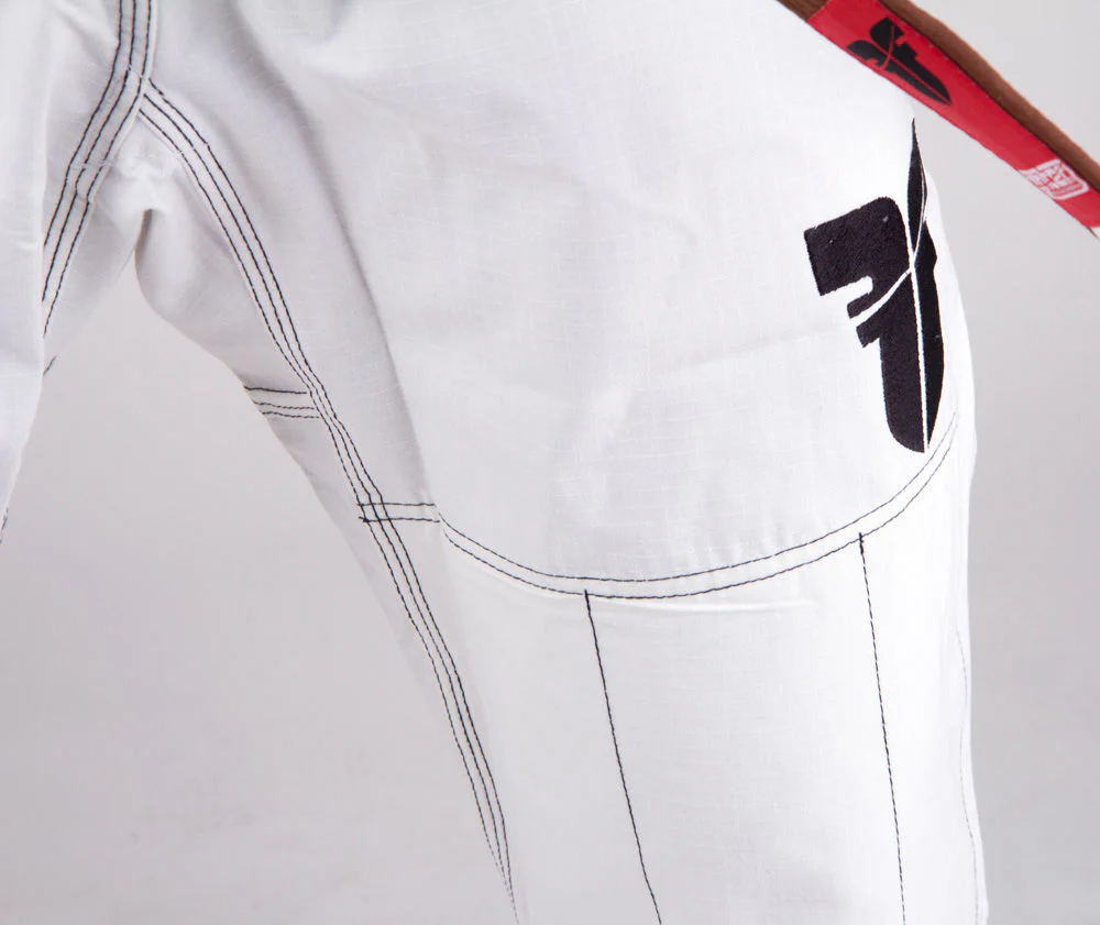 Fighter BJJ Gi Ripstop Uniform - White, BJJBW-05 - Image 10