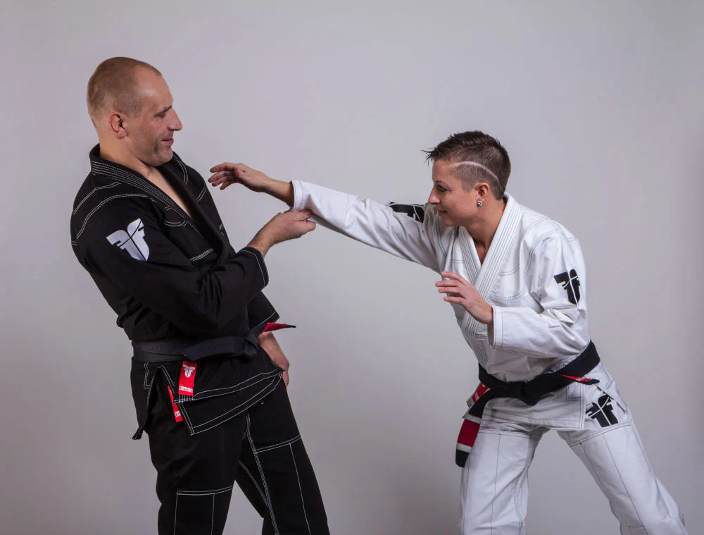 Fighter BJJ Gi Ripstop Uniform - White, BJJBW-05 - Image 4