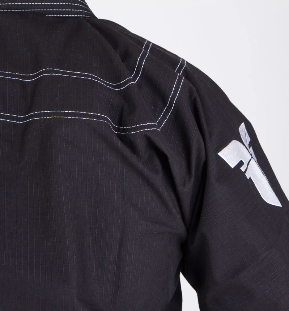 Fighter BJJ Gi Ripstop Uniform - Black, BJJBL-06 - Image 8