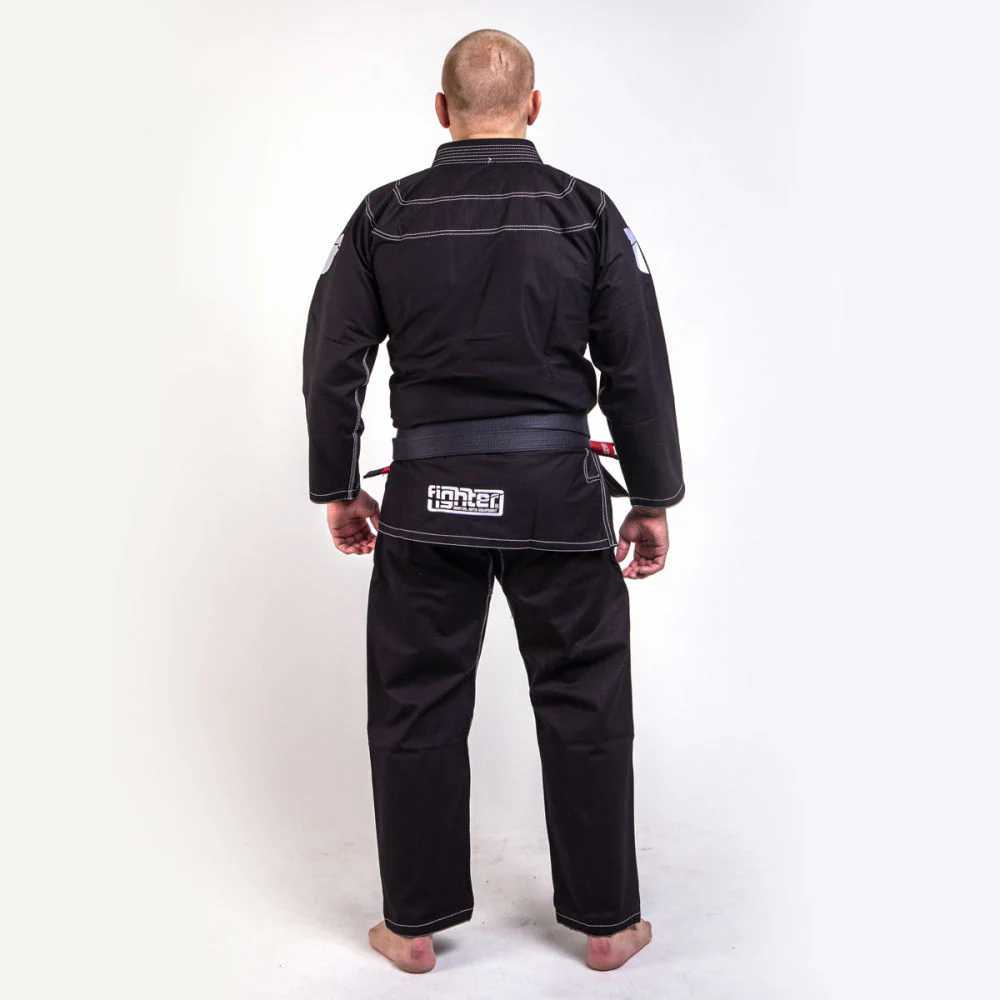 Fighter BJJ Gi Ripstop Uniform - Black, BJJBL-06 - Image 9