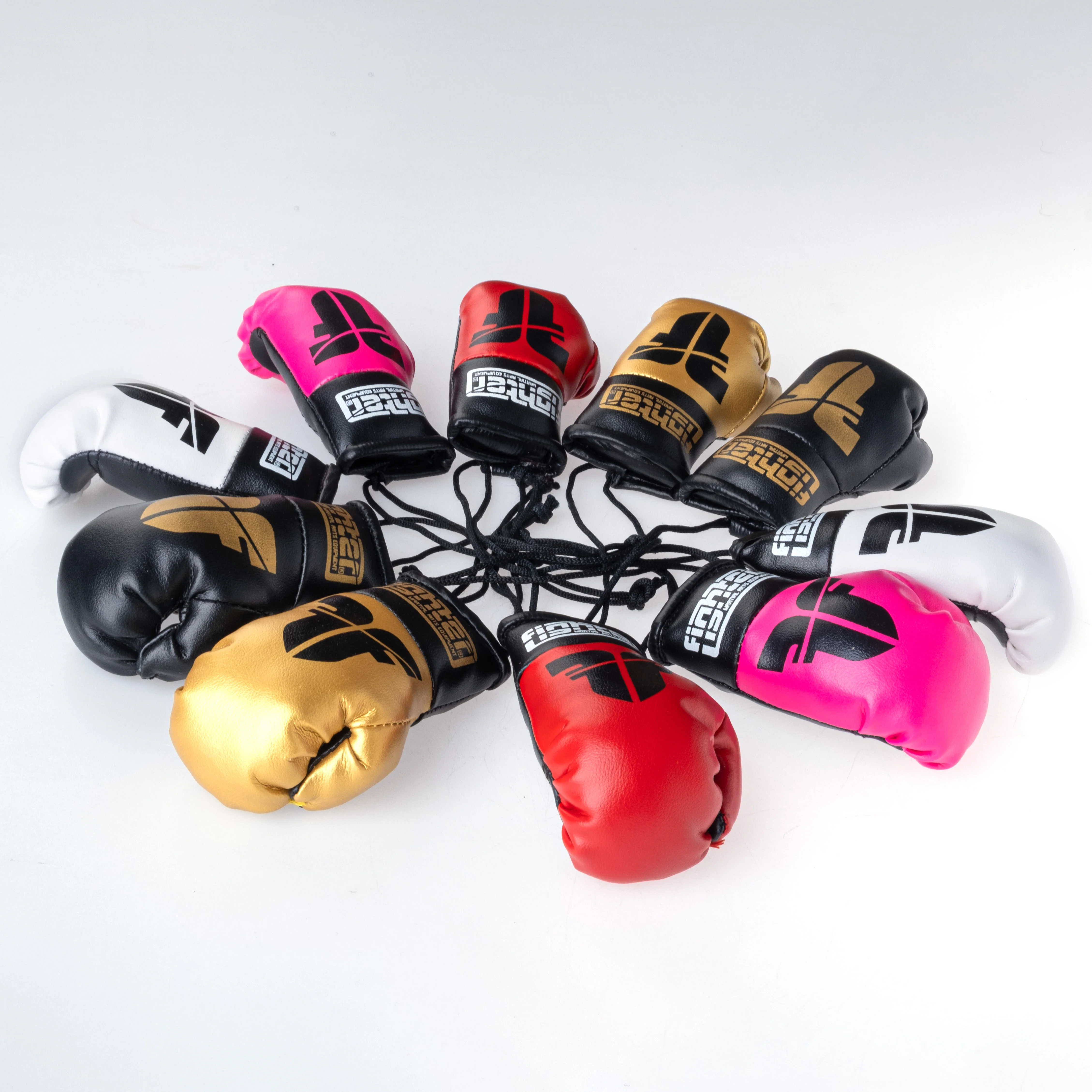 Fighter Mini Boxing Gloves - gold - Image 4