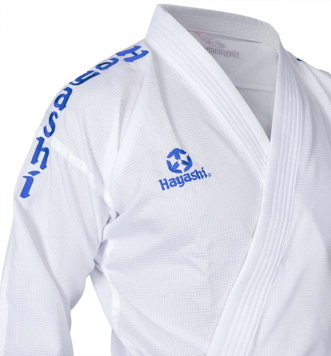 Hayashi Karate Gi “Air Deluxe” - BLUE Embroidery SPE - Image 11
