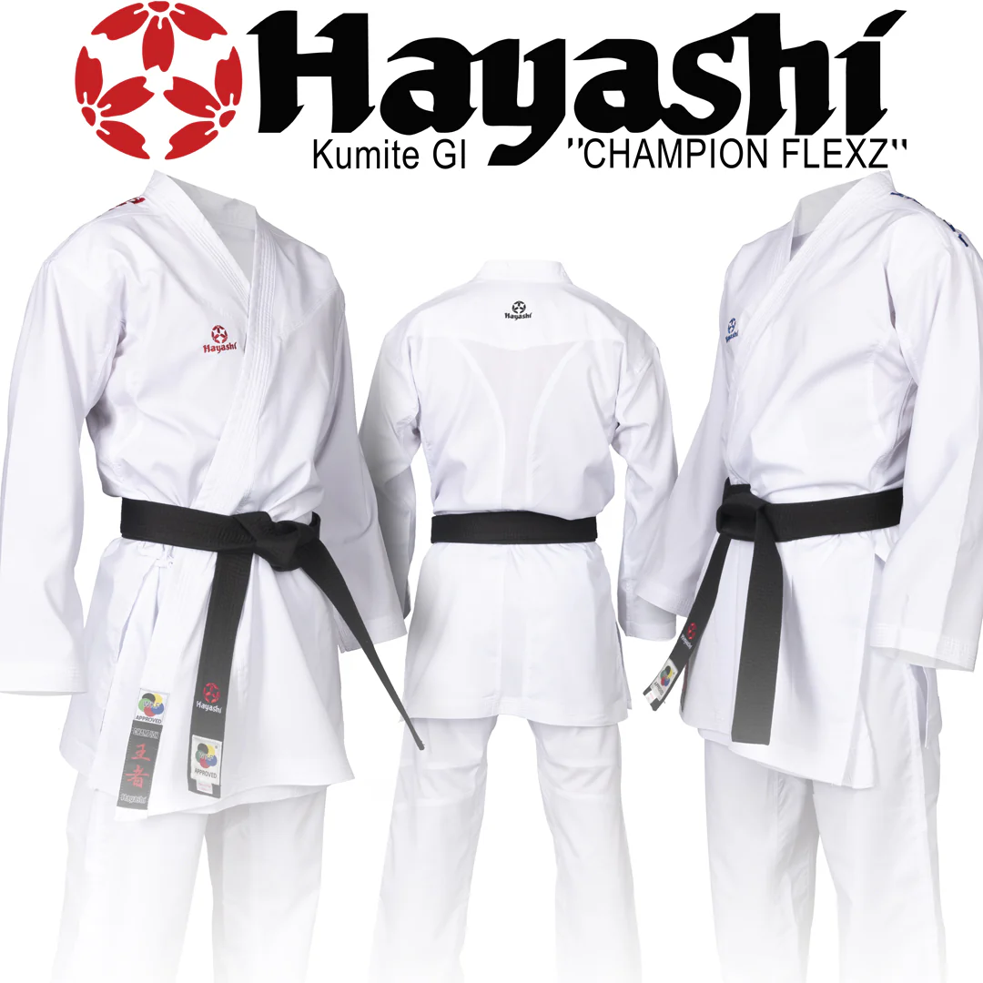 Hayashi WKF Karate-Gi CHAMPION FLEXZ - White/Blue, 043-16 - Image 11