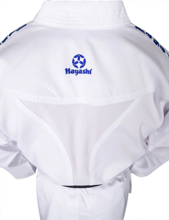 Hayashi WKF Karate-Gi CHAMPION FLEXZ - White/Blue, 043-16 - Image 4