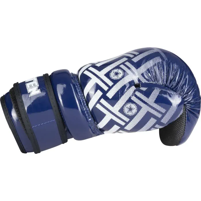 TOP TEN Glossy Blue/White Prism Pointfighter Open-Hand Gloves - Image 3