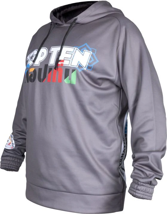 Top Ten Hoodie “Wai Khru” - Steel Grey - Image 3