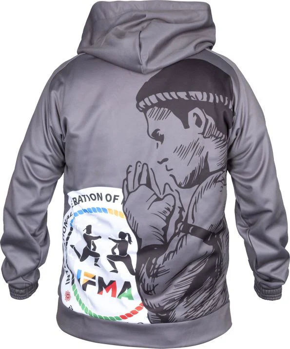 Top Ten Hoodie “Wai Khru” - Steel Grey - Image 4