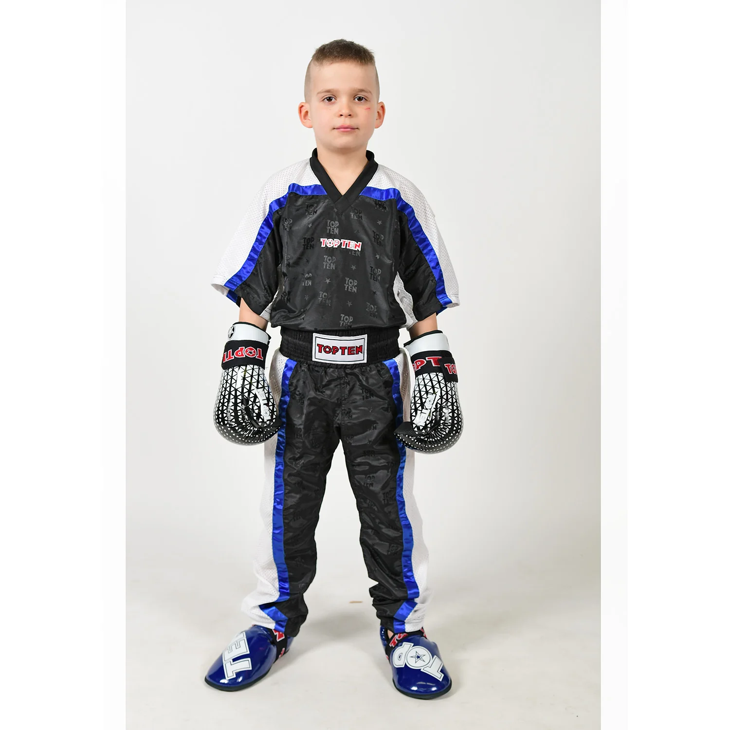 Top Ten Mesh uniform 1605 model - black/white, 1605 W - Image 3