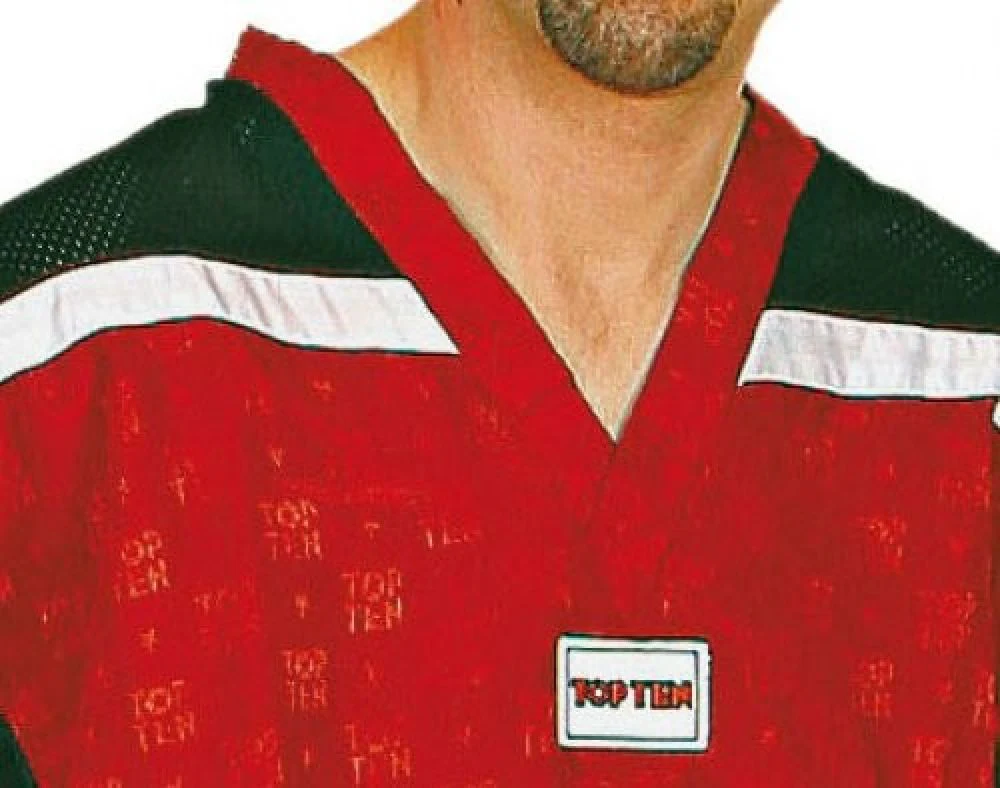 Top Ten Mesh uniform 1605 model - red/black, 1605 R - Image 3