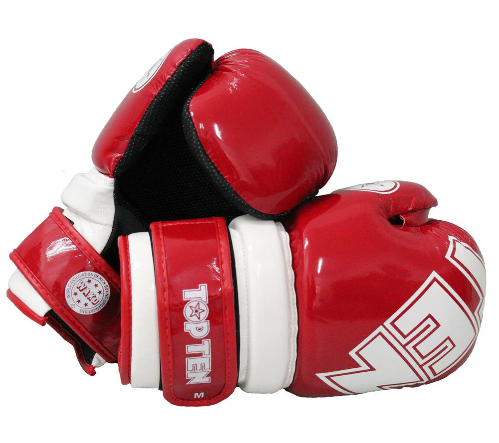 Top Ten Open-Hand Gloves, red/white - Image 3