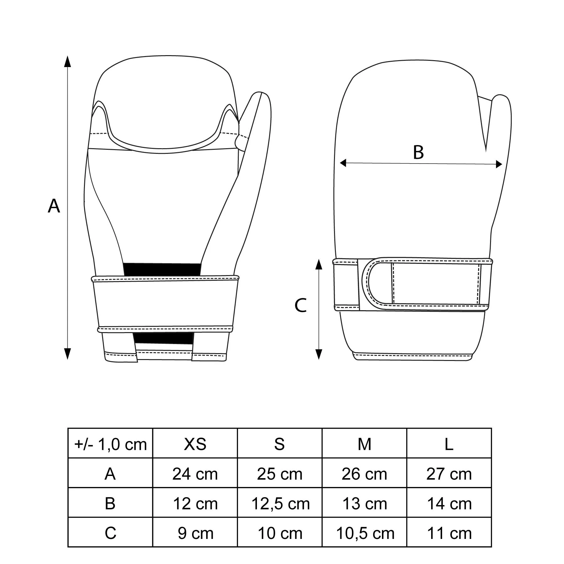 Top Ten Open-Hand Gloves, red/white - Image 6