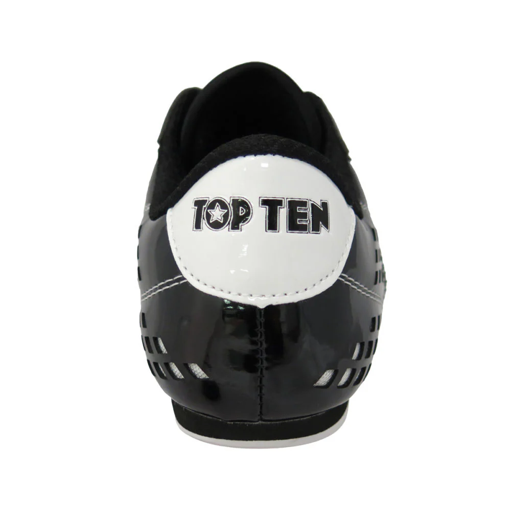 TopTen BUDO Laceless Black & White Lightweight Vented Martial Arts Shoes, 543-9 - Image 3