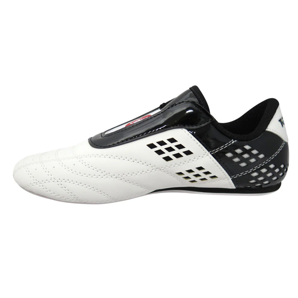 TopTen BUDO Laceless Black & White Lightweight Vented Martial Arts Shoes, 543-9 - Image 4