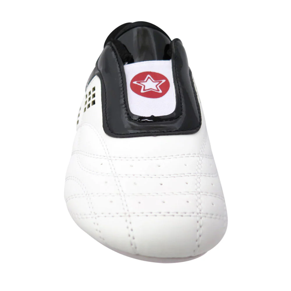 TopTen BUDO Laceless Black & White Lightweight Vented Martial Arts Shoes, 543-9 - Image 5
