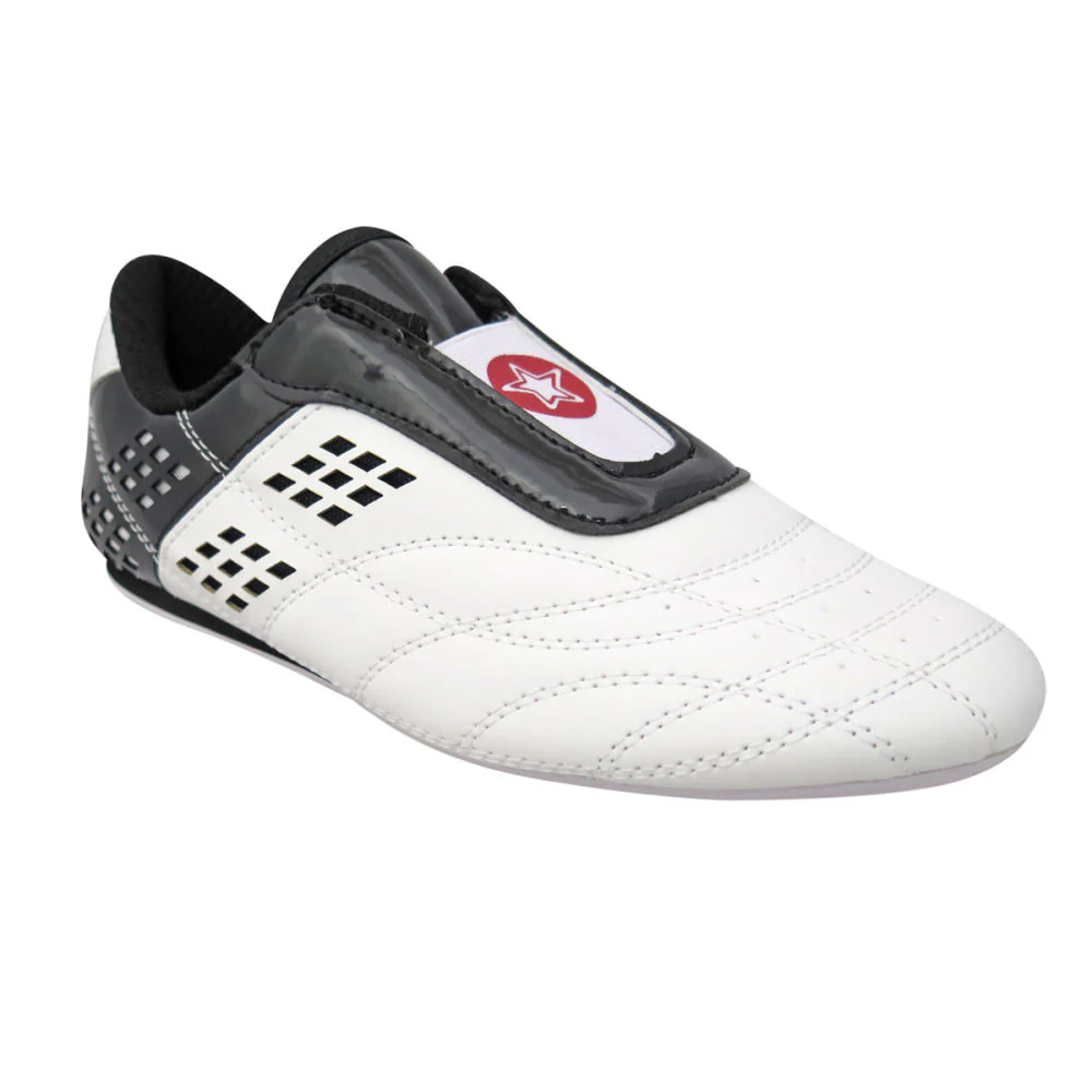 TopTen BUDO Laceless Black & White Lightweight Vented Martial Arts Shoes, 543-9 - Image 6